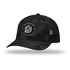 250th USMC Birthday Shield Patch Structured Trucker Hat - BLACK CAMO/BLACK