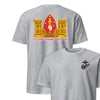 2nd Combat Engineer Battalion Back Print T-Shirt - HEATHER GREY