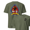 2nd Light Armored Reconnaissance Battalion Back Print T-Shirt - OD GREEN