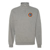 2nd Battalion 7th Marines Quarter Zip Sweatshirt - Heather Grey