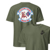 3rd Battalion 1st Marines Back Print T-Shirt - OD GREEN