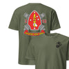3rd Battalion 10th Marines Back Print T-Shirt - OD GREEN