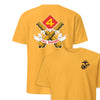 3rd Battalion 14th Marines Back Print T-Shirt - GOLD