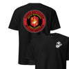 3rd Battalion 2nd Marines Back Print T-Shirt - BLACK