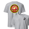 3rd Battalion 24th Marines Back Print T-Shirt - HEATHER GREY