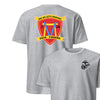 3rd Battalion 26th Marines Back Print T-Shirt - HEATHER GREY