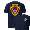 3rd Battalion 27th Marines Back Print T-Shirt - NAVY