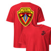 3rd Battalion 27th Marines Back Print T-Shirt - RED