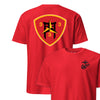 3rd Battalion 3rd Marines Back Print T-Shirt - RED