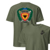 3rd Battalion 4th Marines Back Print T-Shirt - OD GREEN