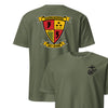 3rd Battalion 5th Marines Darkhorse Back Print T-Shirt - OD GREEN