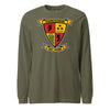 3rd Battalion 5th Marines Darkhorse Long Sleeve T-Shirt - OD GREEN