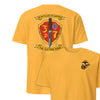 3rd Battalion 7th Marines Back Print T-Shirt - GOLD