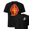 3rd Battalion 8th Marines Back Print T-Shirt - BLACK