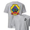 3rd Assault Amphibian Battalion Back Print T-Shirt - HEATHER GREY