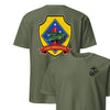 3rd Assault Amphibian Battalion Back Print T-Shirt - OD GREEN