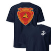 3rd Combat Engineer Battalion Back Print T-Shirt - NAVY