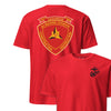 3rd Combat Engineer Battalion Back Print T-Shirt - RED