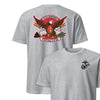 4th Battalion 10th Marines Back Print T-Shirt - HEATHER GREY