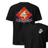 4th Recon Battalion Back Print T-Shirt - BLACK