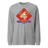 4th Recon Battalion Long Sleeve T-Shirt - HEATHER GREY