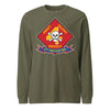 4th Recon Battalion Long Sleeve T-Shirt - OD GREEN