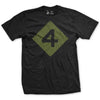 4th Division Subdued T-Shirt - Black - Black