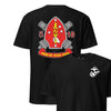 5th Battalion 10th Marines Back Print T-Shirt - BLACK