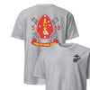 5th Battalion 10th Marines Back Print T-Shirt - HEATHER GREY