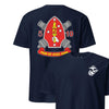 5th Battalion 10th Marines Back Print T-Shirt - NAVY