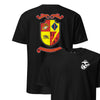 5th Battalion 11th Marines Back Print T-Shirt - BLACK