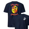 5th Battalion 11th Marines Back Print T-Shirt - NAVY