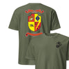 5th Battalion 11th Marines Back Print T-Shirt - OD GREEN