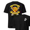 5th Battalion 14th Marines Back Print T-Shirt - BLACK