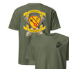 5th Battalion 14th Marines Back Print T-Shirt - OD GREEN