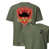 5th Tank Battalion Back Print T-Shirt - OD GREEN