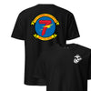 7th Communications Battalion Back Print T-Shirt - BLACK