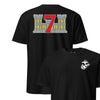 7th Engineer Support Battalion Back Print T-Shirt - BLACK
