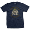 80's Full Color Bulldog T-Shirt - NAVY