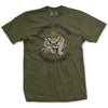 80's Full Color Bulldog T-Shirt - OD GREEN