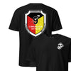 9th Communications Battalion Back Print T-Shirt - BLACK
