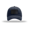 American Flag Blackout PVC Patch Structured Hat - NAVY
