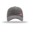 Offset American Flag Flex Patch Unstructured Dad Hat - GREY