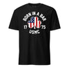 American Shamrock Born in a Bar T-Shirt - BLACK