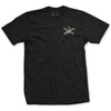 Left Chest Marine Corps Artillery T-Shirt - BLACK