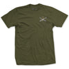 Left Chest Marine Corps Artillery T-Shirt - OD GREEN