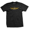 USMC Aviation Wings T-Shirt - BLACK