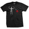 Pirate Edward Teach "Blackbeard" Flag T-Shirt - BLACK