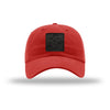 Blackout EGA Square PVC Patch Unstructured Dad Hat - RED