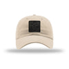 Blackout EGA Square PVC Patch Unstructured Dad Hat - STONE